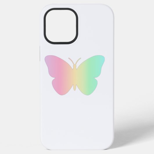 かわいい蝶のiPhoneケース iPhoneケース (裏面)