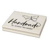 かわいい蝶カスタムの手作り大型 ラバースタンプ (スタンプ)