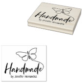 かわいい蝶カスタムの手作り大型 ラバースタンプ (押印)