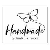 かわいい蝶カスタムの手作り大型 ラバースタンプ (インプリント)