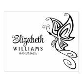 かわいい蝶カスタムの手作り大型 ラバースタンプ (インプリント)