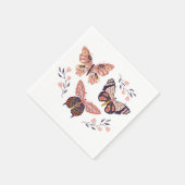 かわいい蝶ナプキン スタンダードカクテルナプキン (角)