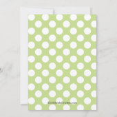 かわいい蝶(ちょう)の誕生日パーティーの招待 招待状 (裏面)