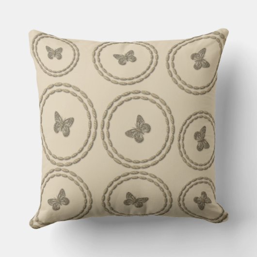 かわいい蝶 クッション (裏面)