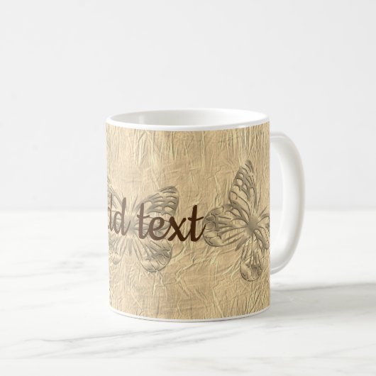 かわいい蝶 コーヒーマグカップ (正面右)