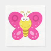 かわいい蝶 スタンダードランチョンナプキン (正面)