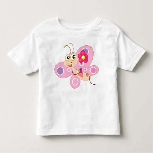 かわいい蝶 トドラーTシャツ (正面)