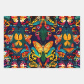 かわいい蝶 ラッピングペーパーシート (正面3)