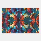 かわいい蝶 ラッピングペーパーシート (正面2)