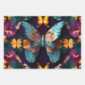 かわいい蝶 ラッピングペーパーシート (正面)
