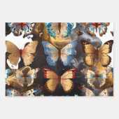 かわいい蝶 ラッピングペーパーシート (正面2)