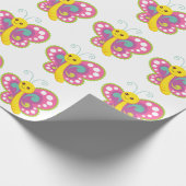 かわいい蝶 – ラッピング紙 ラッピングペーパー (角)