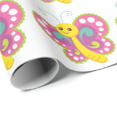 かわいい蝶 – ラッピング紙 ラッピングペーパー (ロールコーナー)