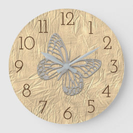 かわいい蝶 ラージ壁時計