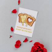 かわいい融けるグリルバター チーズバレンタイン カード