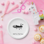 かわいい蟻またはシロアリのおもしろいな害虫駆除 ペーパープレート (パーティー)