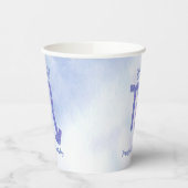 かわいい蠍座星占いサインカスタムパープル 紙コップ (左)