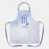 かわいい蠍座星占パーソナライズされたいサイン女子 エプロン (正面)