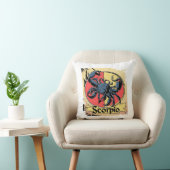 かわいい蠍座〔占星術の〕十二宮図デザイン(漫画スタイル) クッション (椅子)
