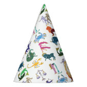 かわいい蠍座〔占星術の〕十二宮図誕生日 パーティーハット (左)