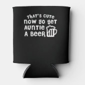 かわいい行くおばさんビールおばさん 缶クーラー (正面)