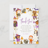 かわいい衣装パーティー ハロウィン 誕生日 ありがとう サンキューカード (正面)