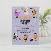 かわいい衣装 ハロウィンパーティーの招待状 招待状 (スタンド正面)
