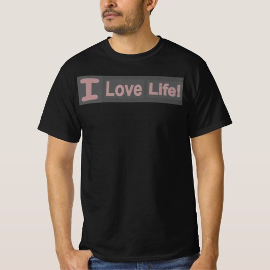 かわいい表情デザイン「ラブライフ」。今買Tシャー Tシャツ (正面)