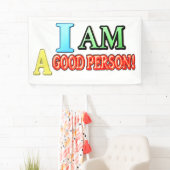 かわいい表情デザイン「GOOD PERSON」買今すぐ 横断幕 (インサイチュ)