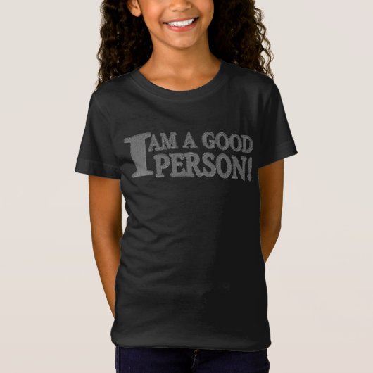 かわいい表情デザイン「GOOD PERSON」買今すぐ Tシャツ (正面)