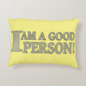 かわいい表情デザイン「GOOD PERSON」。買今 アクセントクッション (裏面)