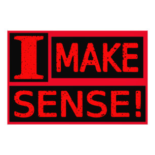 かわいい表情デザイン「Make Sense」買今すぐ フォトプリント