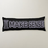 かわいい表情デザイン「Make Sense」買今すぐ ボディピロー (裏面)