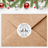 かわいい表現クリスマスサンタ子供へメール ラウンドシール