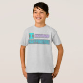 かわいい表現デザイン「幸せを励ます」。買 Tシャツ (正面フル)