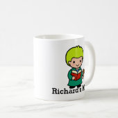 かわいい裁判官(本とゲベル) コーヒーマグカップ (正面右)