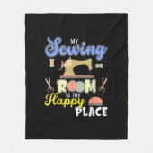 かわいい裁縫ギフトキルターズクラフトキルティング フリースブランケット (正面)