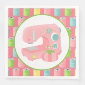 かわいい裁縫愛好家パーティー紙ナプキン (正面)