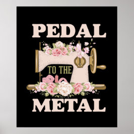 かわいい裁縫愛好家ワードアートポスター ポスター