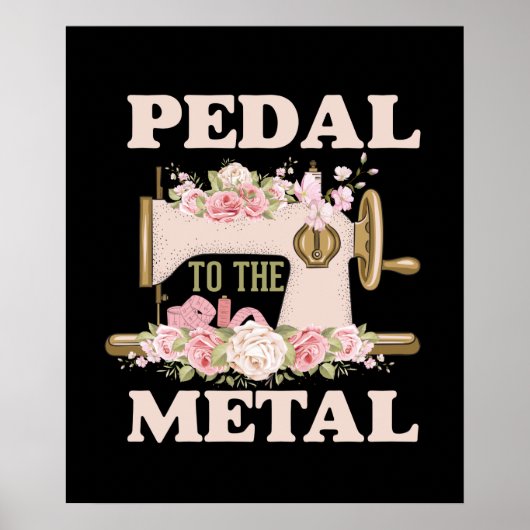 かわいい裁縫愛好家ワードアートポスター ポスター (正面)