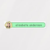 かわいい装飾カスタム的な写真名タグ防水 ラベル (デザイン1)