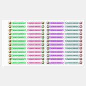 かわいい装飾カスタム的な写真名タグ防水 ラベル (シート)