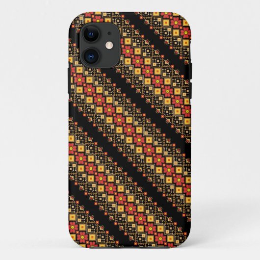 かわいい装飾的なウクライナの花柄デザイン Case-Mate iPhoneケース (裏面)