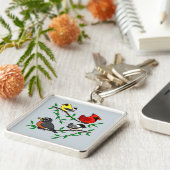 かわいい裏庭の鳥 キーホルダー (側面)