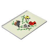 かわいい裏庭の鳥 ノートブック (左側)