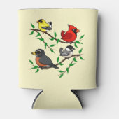 かわいい裏庭の鳥 缶クーラー (正面)