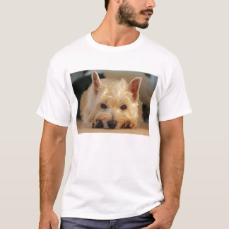 かわいい西の高地テリア犬のTシャツ Tシャツ