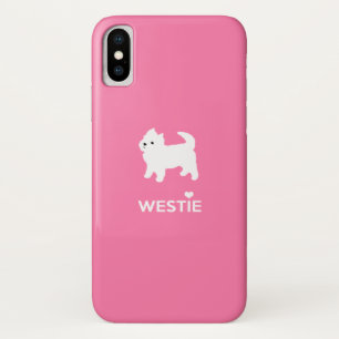 かわいい西の高地テリア- I愛Westies iPhone X ケース