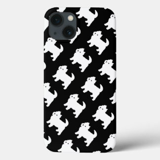 かわいい西の高地テリア- Westieパターン iPhone 13ケース