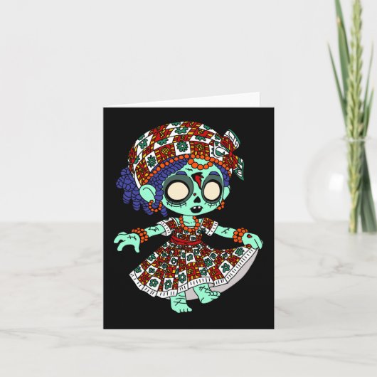 かわいい西アフリカのゾンビ ノートカード (正面)